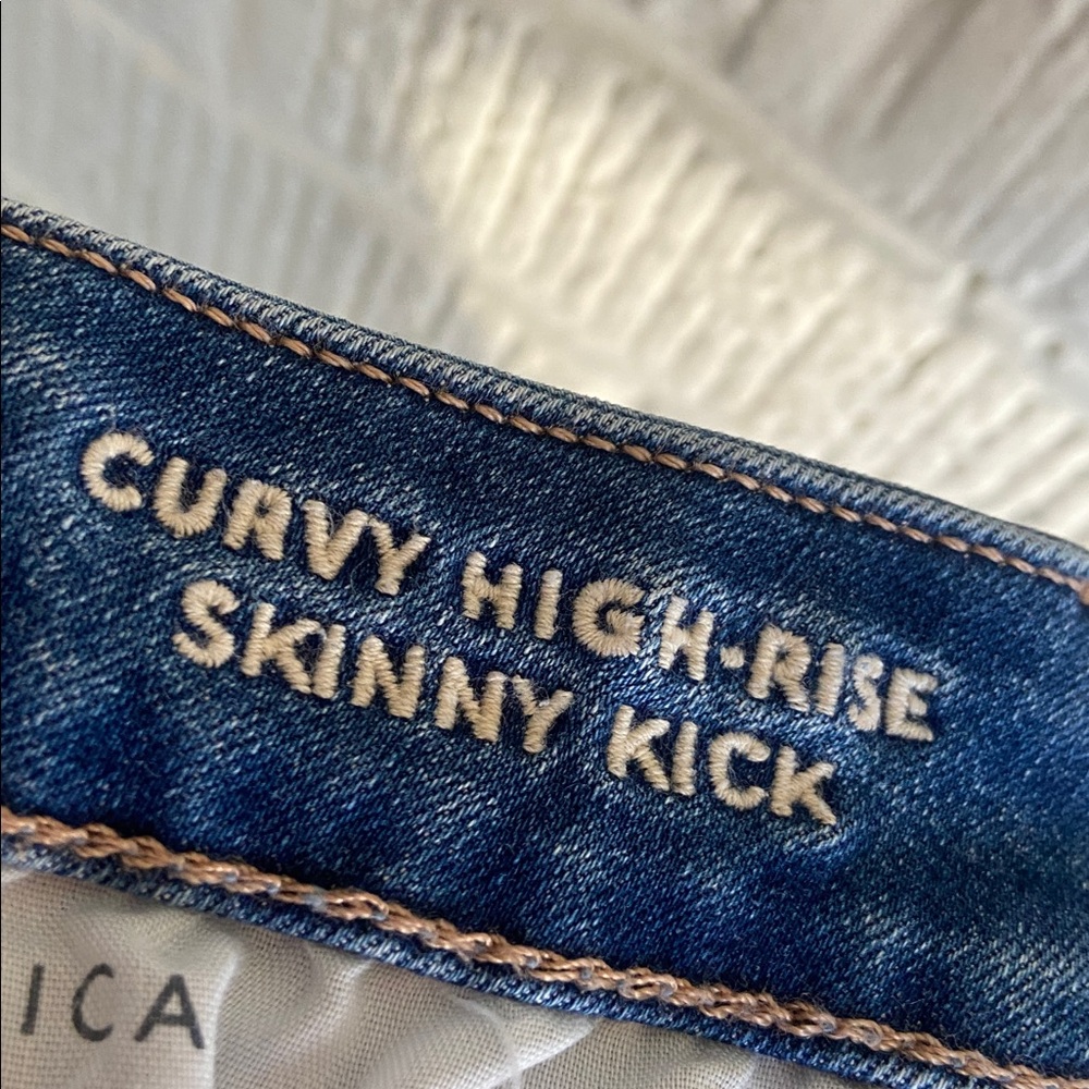 American Eagle curvy high-rise skinny kick Jean size 8 NEW - Picture 9 of 9